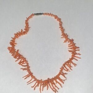 Vintage Genuine Angel Skin pink/ peach beaded Coral Necklace